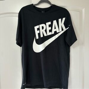Nike | Giannis Antetokounmpo Black “Freak” T-Shirt | Never Worn | Size L